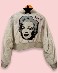 Image 3 of MARILYN  VINTAGE ¥ BOMBER JACKET ¥ UNISEX ¥ UPCYCLED ¥ IBIZA
