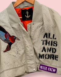 Image 4 of MARILYN  VINTAGE ¥ BOMBER JACKET ¥ UNISEX ¥ UPCYCLED ¥ IBIZA