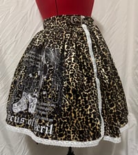 Image 2 of (discounted) leopard x white perilous heart print skirt
