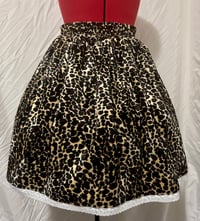 Image 3 of (discounted) leopard x white perilous heart print skirt