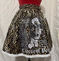 Image 4 of (discounted) leopard x white perilous heart print skirt