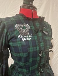 Image 4 of green/navy tartan 3-piece princess set