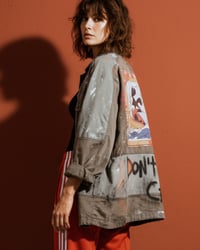 Image 1 of I DON’T CARE ¥ VILLAGE PUNK ¥ IBIZA ¥ PARKA ¥ JACKET ¥ upCycliNg ¥ festiValVibe ¥ 