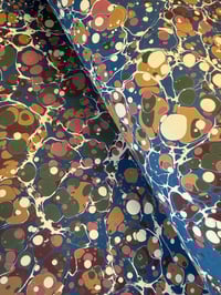 Image 4 of Marbled Paper #16 'Turkish Spot' Marbled Paper