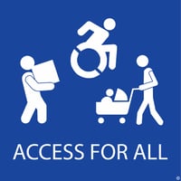 Access For All Square Sticker
