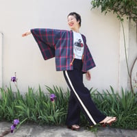 Image 2 of " Tsumugui Ao Kôushi  "　紬 青 格子