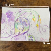 Image 4 of “dying daffodils” signed original drawing