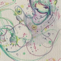 Image 3 of “lily of the valley” signed original drawing