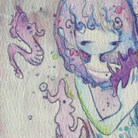 Image 4 of “lucky shell” signed original drawing