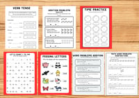 Image 3 of Personalized 2nd Grade Workbook (26 pages)