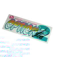 OPTION MAGAZINE STICKER WITH AUTOGRAPH!