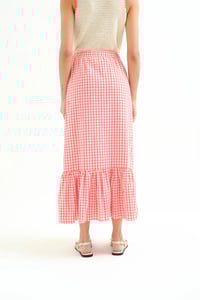 Image 5 of FALDA CUADROS VICHY ROJO