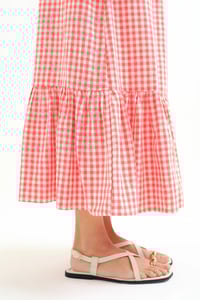 Image 4 of FALDA CUADROS VICHY ROJO