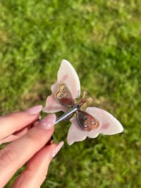Image 6 of Pink Opal Butterfly on Stand