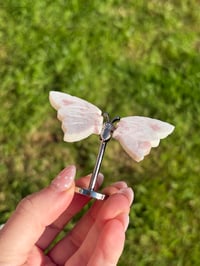 Image 8 of Pink Opal Butterfly on Stand