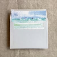Image 4 of Kai Seaside printed A7 envelope liner PACK of 10