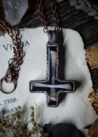 Image 1 of Inverted Bone Cross Pendant