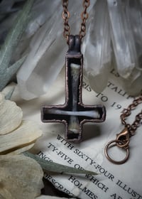Image 3 of Inverted Bone Cross Pendant