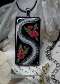 Image 1 of Snake Spine and Floral Amulet 