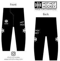 Image 1 of H3 Pro Black Roller Hockey Pants
