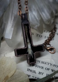 Image 4 of Inverted Bone Cross Pendant - Paw