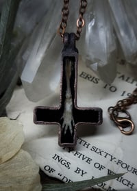 Image 3 of Inverted Bone Cross Pendant - Paw