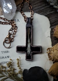 Image 5 of Inverted Bone Cross Pendant - Paw