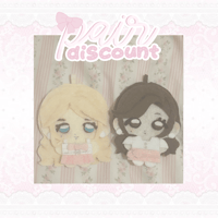  custom felt doll keychains ♡ (pair deal) 