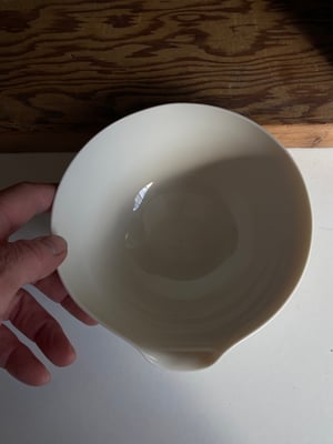 Cream Porcelain Large Pouring Bowl