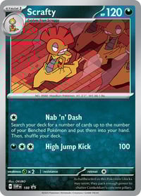 Scrafty - 188 (Cosmos Holo) - SV: Scarlet & Violet Promo Cards - Near Mint