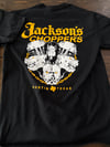 3 Headed Dog T Shirt Gold/White