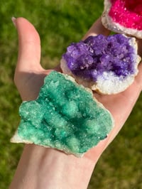 Image 4 of Dyed Clear Quartz Geodes