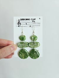 Green Marble Stone Dangles