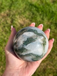 Image 2 of Moss Agate Sphere
