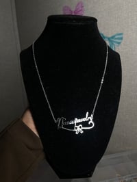 New bow custom necklace 🎀