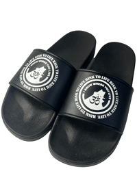 RISK YO LIFE SLIDES BLACK (PRE-ORDER)