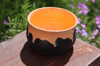 Image 1 of Orange and Black Planter