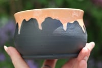 Image 3 of Orange and Black Planter