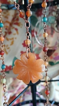 Image 2 of Orange Aventurine Summertime Fun Patina Necklace🧡