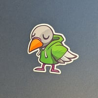 Bird sticker (3x2.8 diecut)