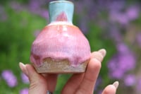 Image 3 of Pink and Blue Bud Vase