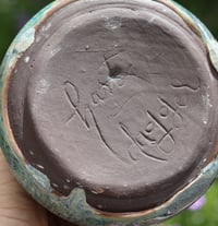 Image 4 of "Flaw"some Jade Blue Bud Vase