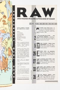 Image 3 of RAW V2 No 1 2 3 Edited by art spiegelman and Françoise Mouly