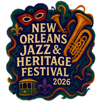 Unofficial New Orleans Jazz Fest 2026 Sticker