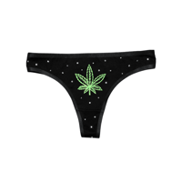Image 1 of 420 BABES RHINESTONED CHEEKY THONG