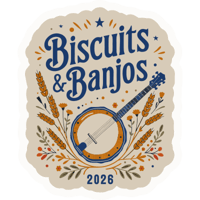 Unofficial Biscuits & Banjos 2026 Sticker