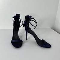 Image 3 of  Giuseppe Zanotti Navy Bow Sandals