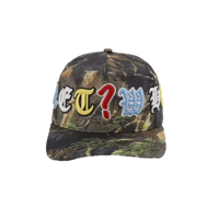 Image 2 of CAMO OLD ENGLISH A-FRAME SNAPBACK