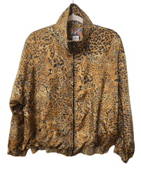 Image 2 of Animal Print Track Jacket