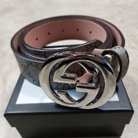 Image 1 of Gucci Belt Brown/Silver